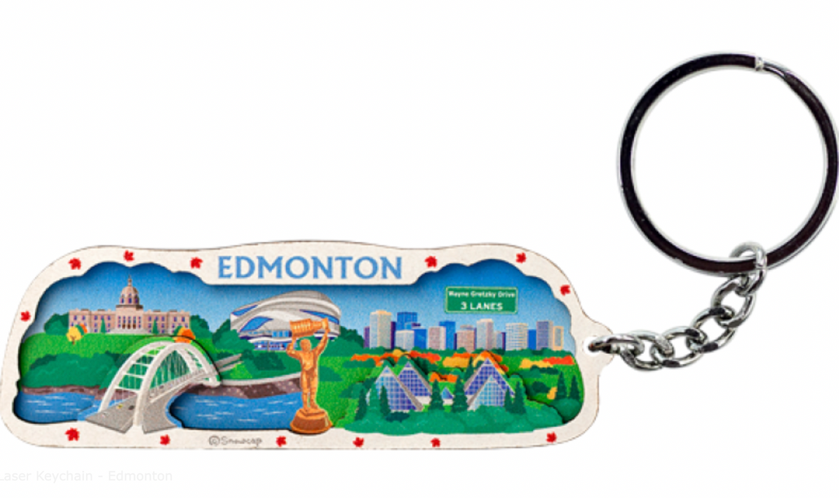 Laser Keychain Edmonton BIGGLE Souvenirs & Gift Shop