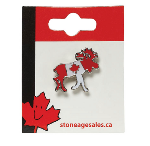 Lapel Pin - Moose Flag