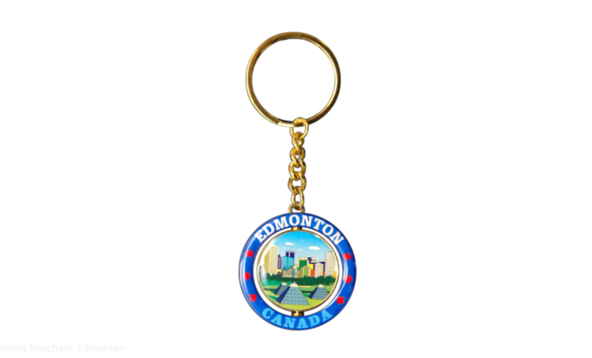 Spinning KeychainEdmonton BIGGLE Souvenirs & Gift Shop