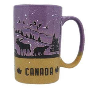 Canadian Wildlife Purple Color Mug