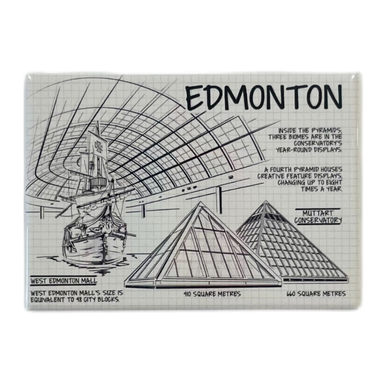 Edmonton Souvenir Fridge Magnet Architectural Designs in Edmonton