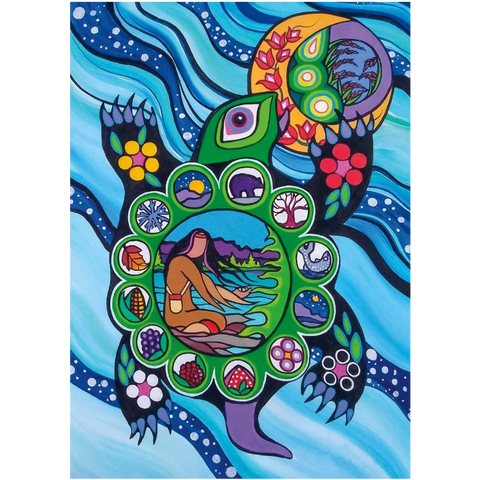 Indigenous Fridge Magnet 13 Moons By Pam Cailloux