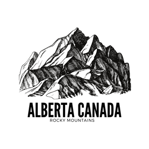 Alberta Canada Rocky Mountains Stickers