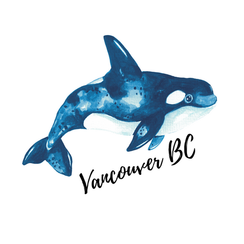 Vancouver BC Whale Sticker