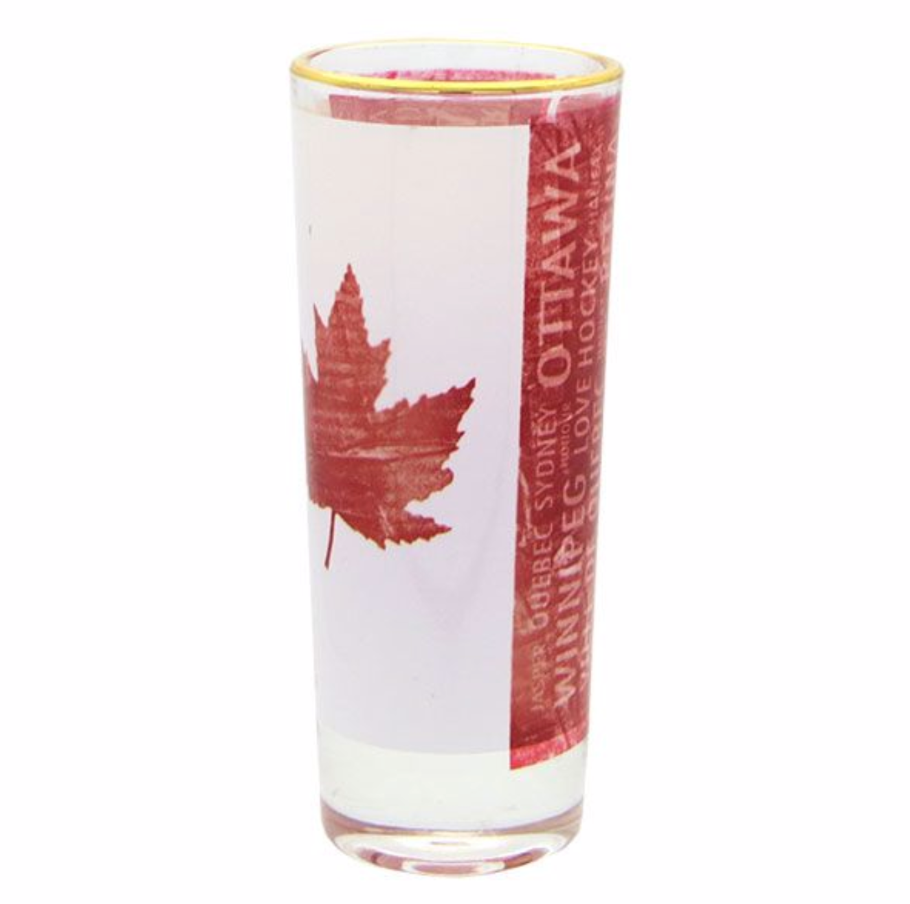 Shooter Dye Sublimation with Gold Rim, Distressed Flag, Canada General