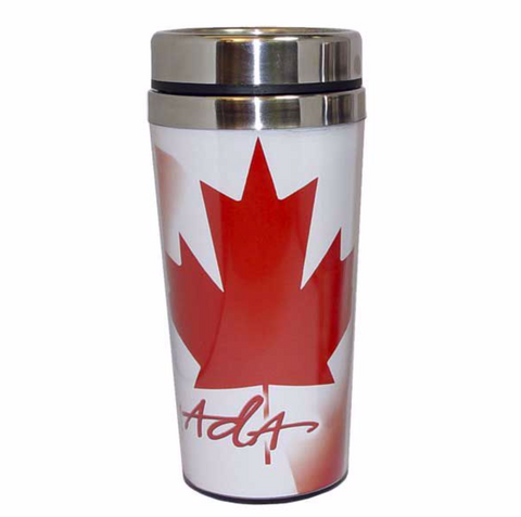 Canadian flag travel mug