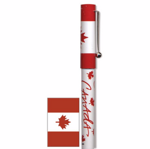Ball Point Barrel Pen, Canada flag