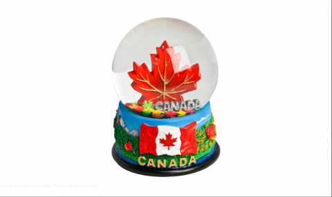 Snow Globe-Canada Maple Leaf 65mm