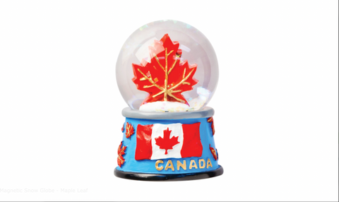 Magnetic Snow Globe - Maple Leaf