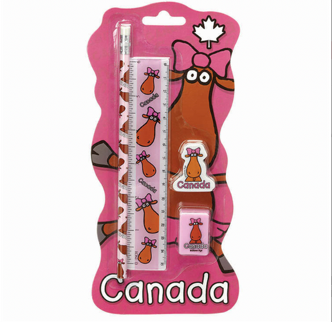 Stationery Set - Pink Moose