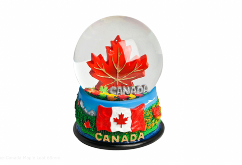65mm Canada Maple Leaf snow globe souvenir