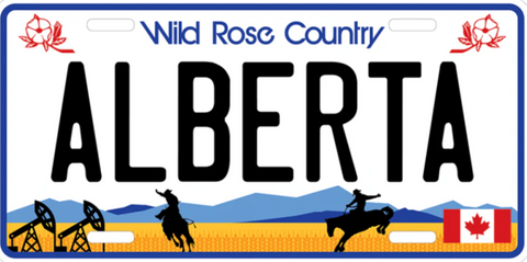 License Plate 12 × 6 inch - Personalized Alberta
