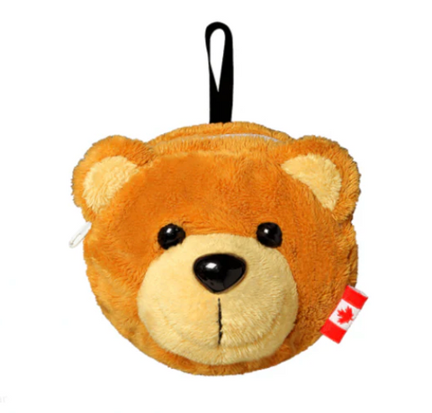 Plush Coin Bag- Brown Bear