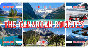 License Plate 12 × 6 inch - The Canadian Rockies Multi - Image