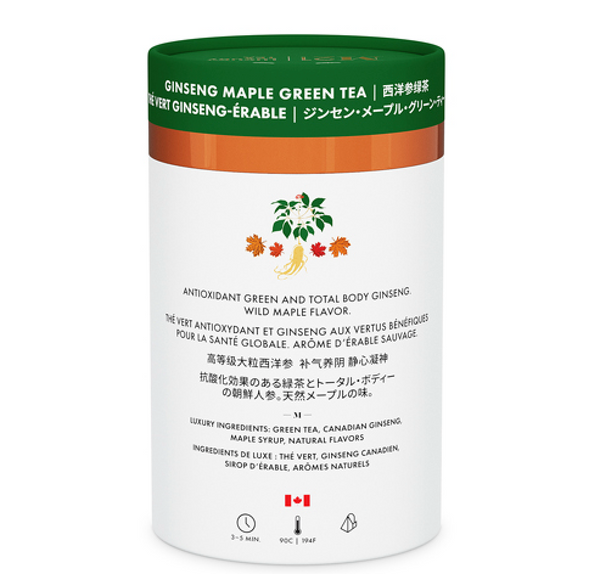 Luxury M21 Ginseng Maple Green Tea - 40g | Pure Organic Blend