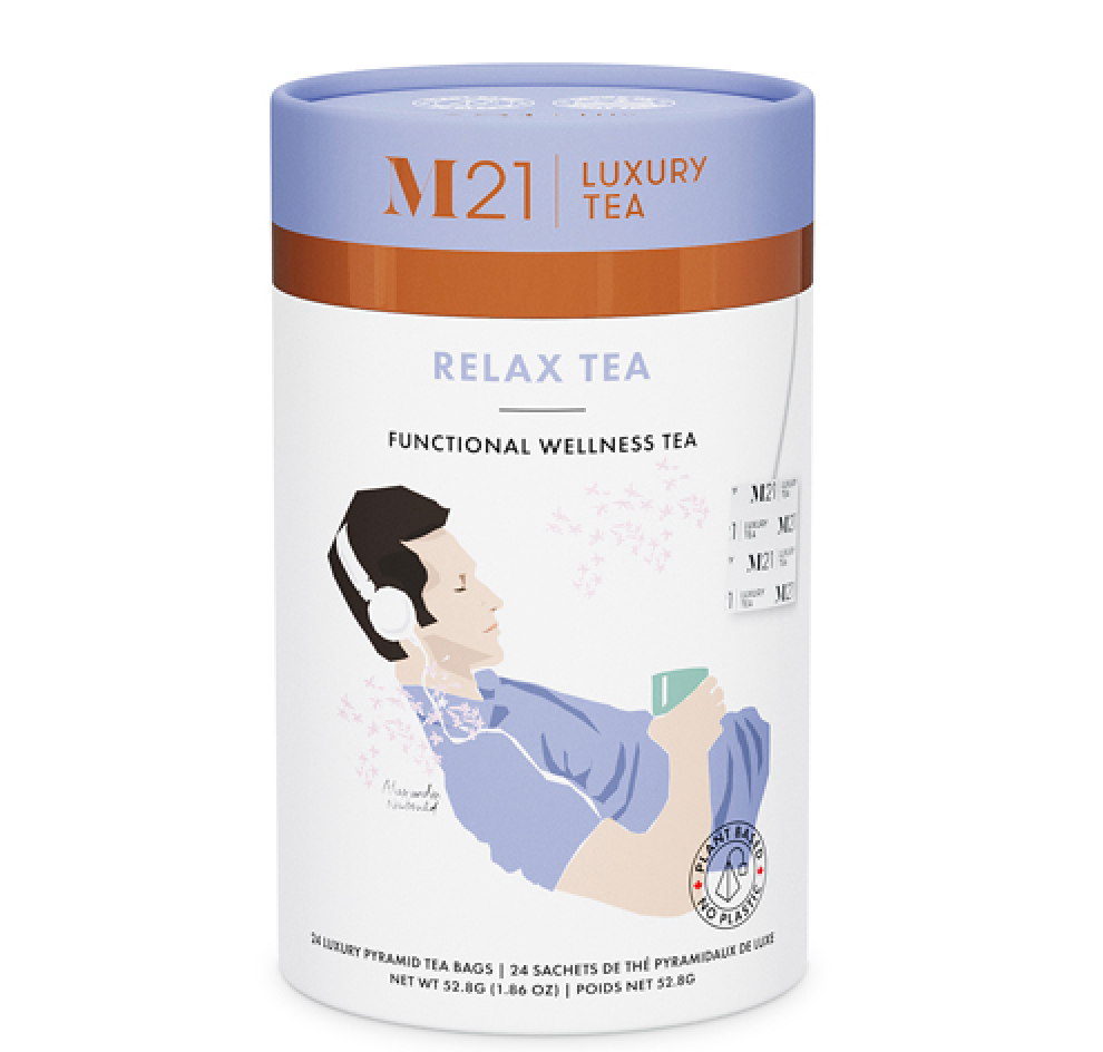 Indulge in the soothing blend of M21 Luxury Relax Tea – a perfect way to unwind and enjoy moments of tranquility