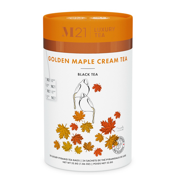 Indulge in the rich flavor of M21 Luxury Golden Maple Cream Tea - 40g