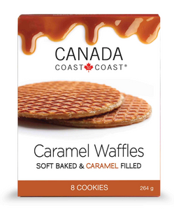 Delicious Canada Maple Waffles, Soft Baked and Caramel Filled, a delightful Canadian treat