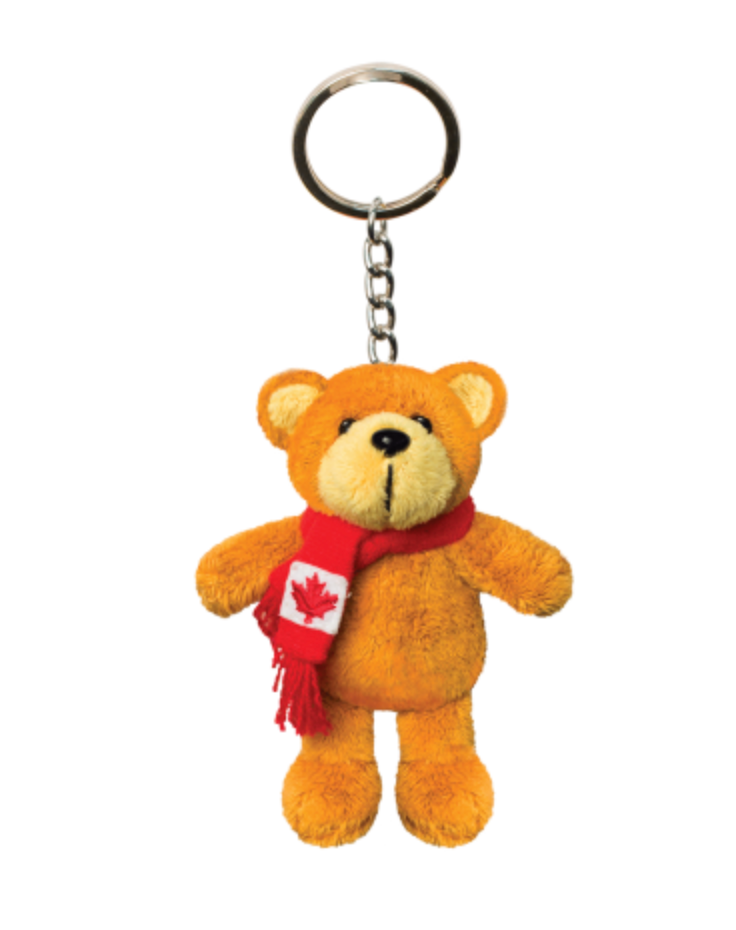 4" Plush Keychain - Brown Bear