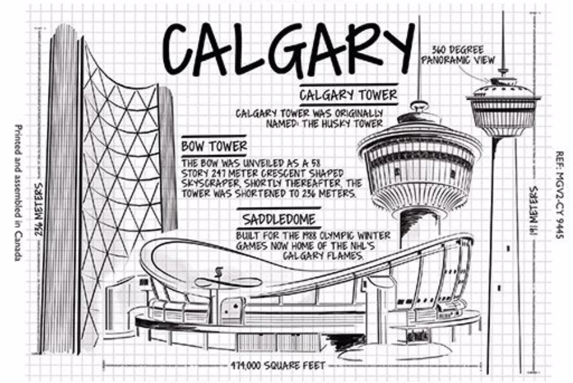 Photo Magnet - 2.5 x 3.5'', Architecture Design, Calgary