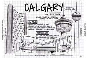 Photo Magnet - 2.5 x 3.5'', Architecture Design, Calgary