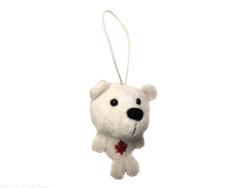 Magnetic Plush Ornament--Polar Bear