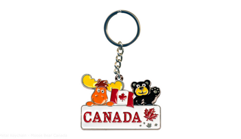 Metal Keychain - Moose Bear Canada