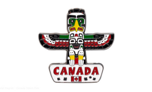 Metal Magnet - Canada Totem Pole