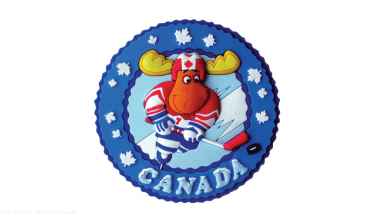 Magnet-PVC Hockey Moose