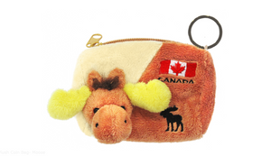 Plush Coin Bag- Moose