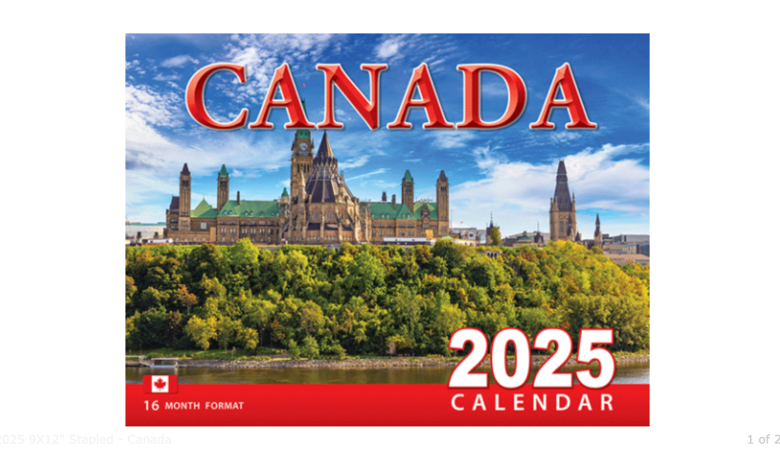 2025 9X12" Stapled - Canada