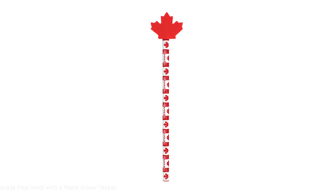 Canada Flag Pencil with a Maple Eraser Topper