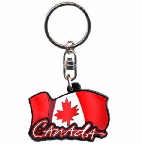 Rubber Key chain, Canada flag, Canada General