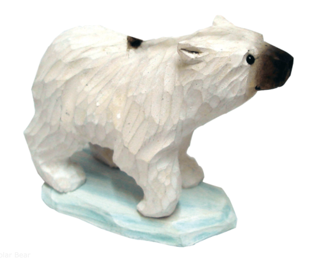 Wooden Ornament-Polar Bear