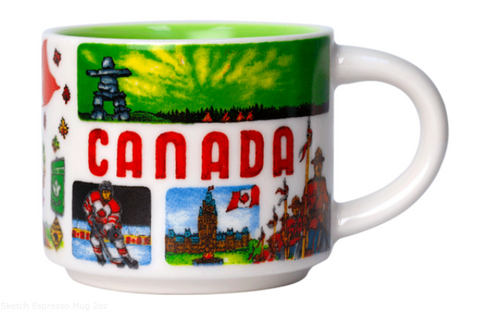 Canada Sketch Espresso Mug 2oz