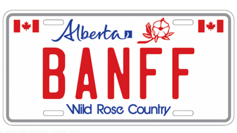 Al. Vehicle Plate Magnet 90 × 45 mm - Banff