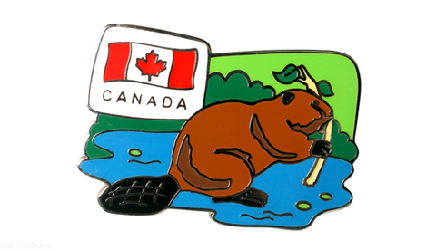 Metal Pin-Beaver