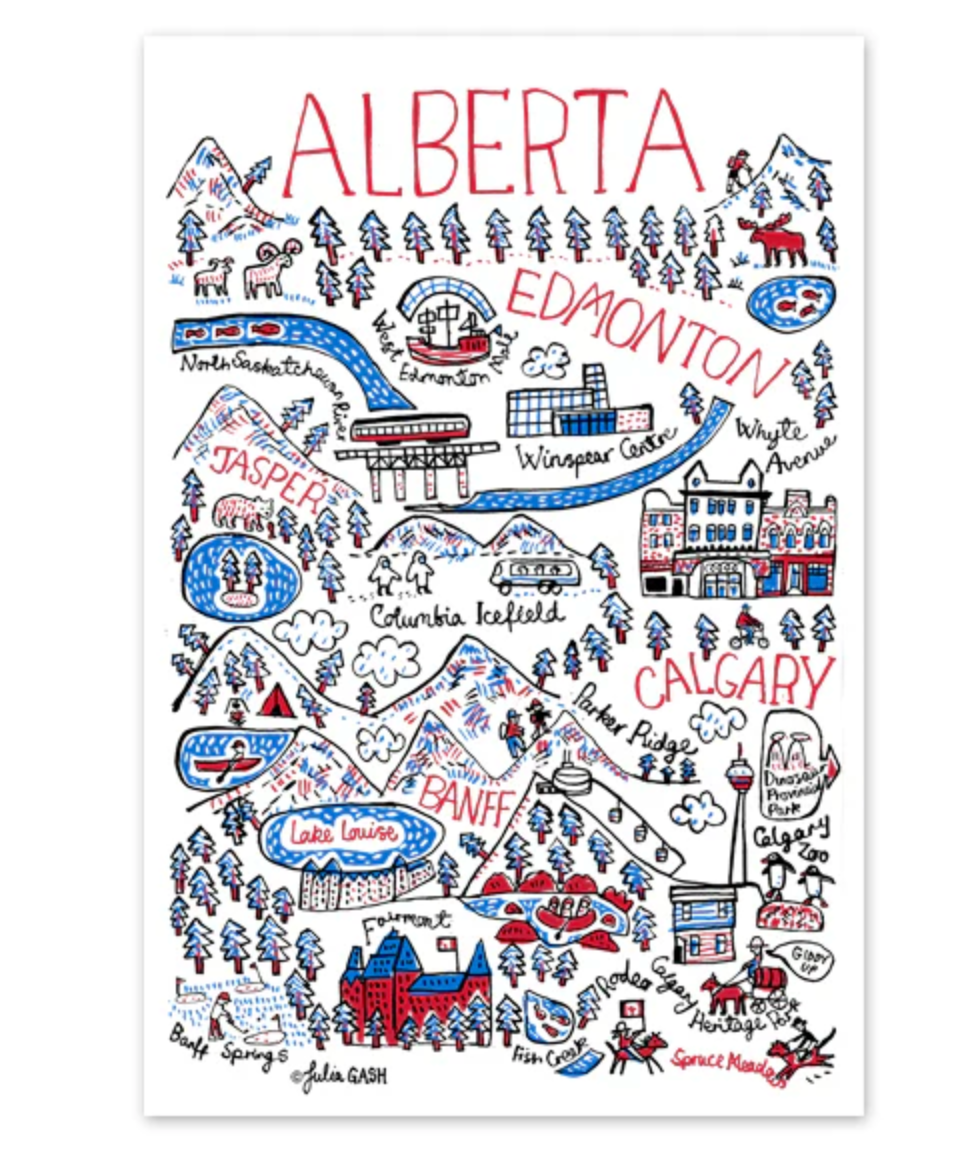 Alberta Cityscape Postcard - singles