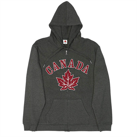 Canada Hoodie Zip Adult -Maple leaf