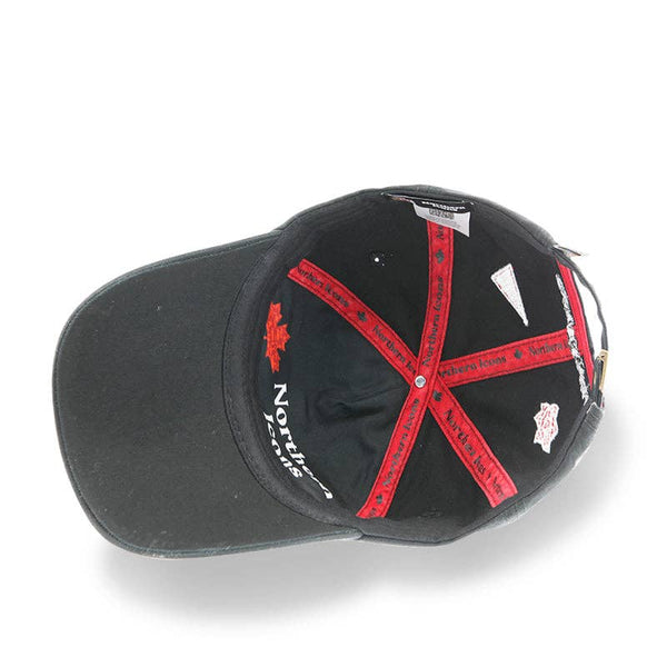 Banff Icons All-Over Embroidery Cotton Cap: Black