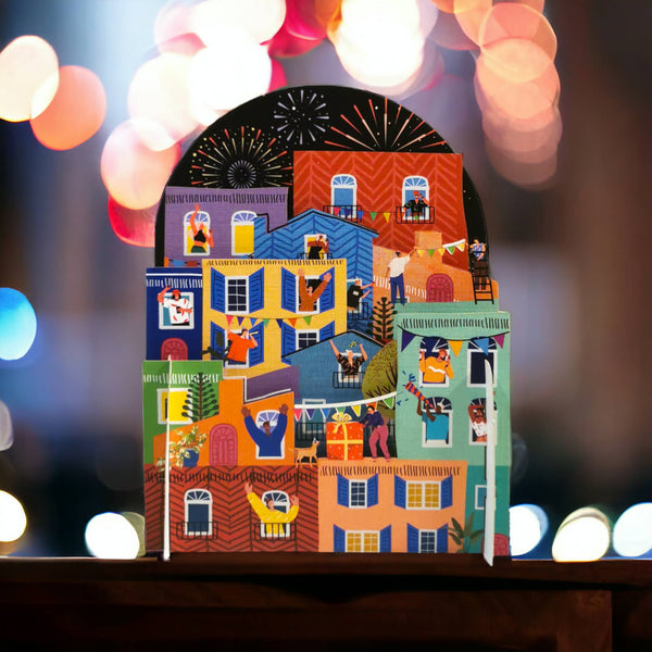 Miniature World pop up card -House Party