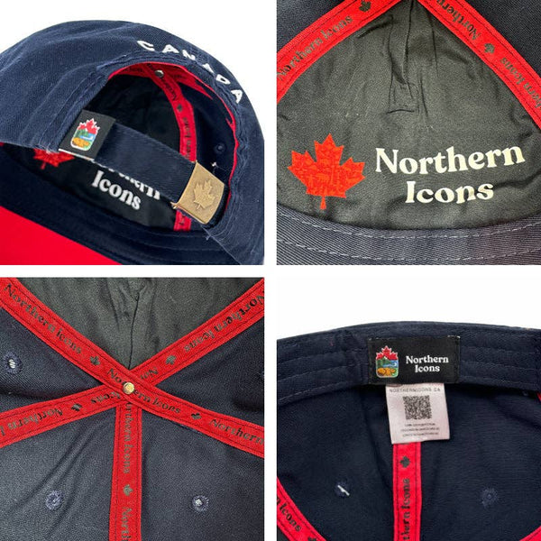 Banff Assorted Embroidery Badge Cap: Navy