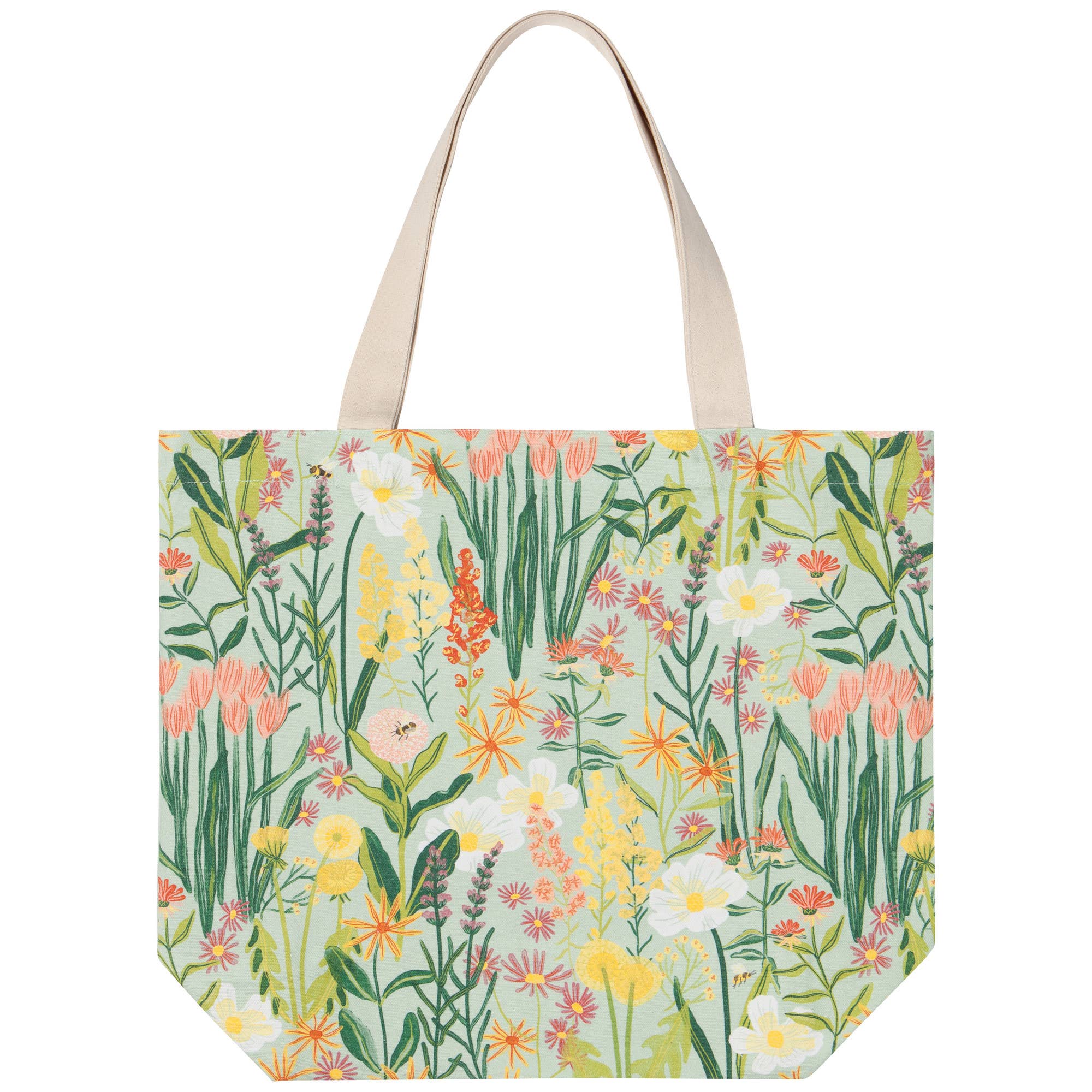 Bees & Blooms Tote Bag