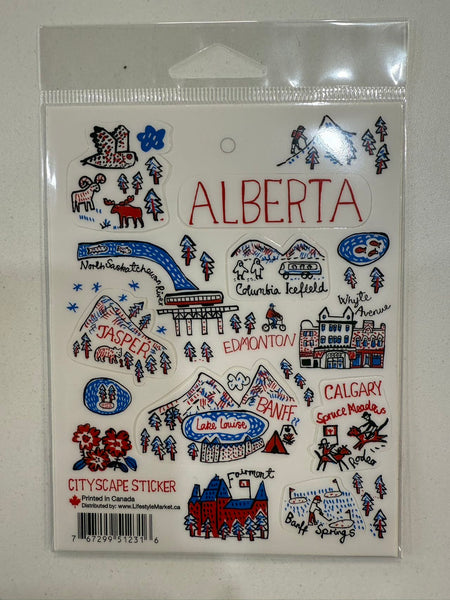 Alberta Cityscape Sticker