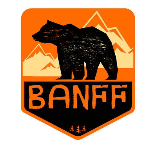 Banff mountain bear magnet