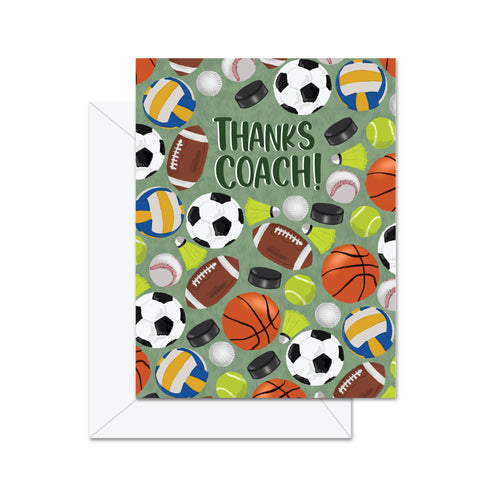 Thanks Coach! - Greeting Card