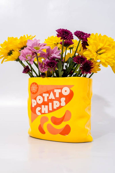 Ceramic Vase, Potato Chips