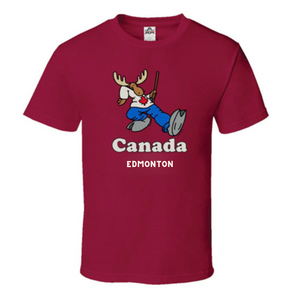 Edmonton T-Shirt Adult Retro Moose