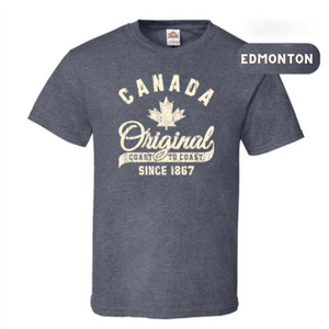 Stylish Edmonton T-Shirt for Adults Canada Original