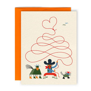 COWBOY — Greeting card